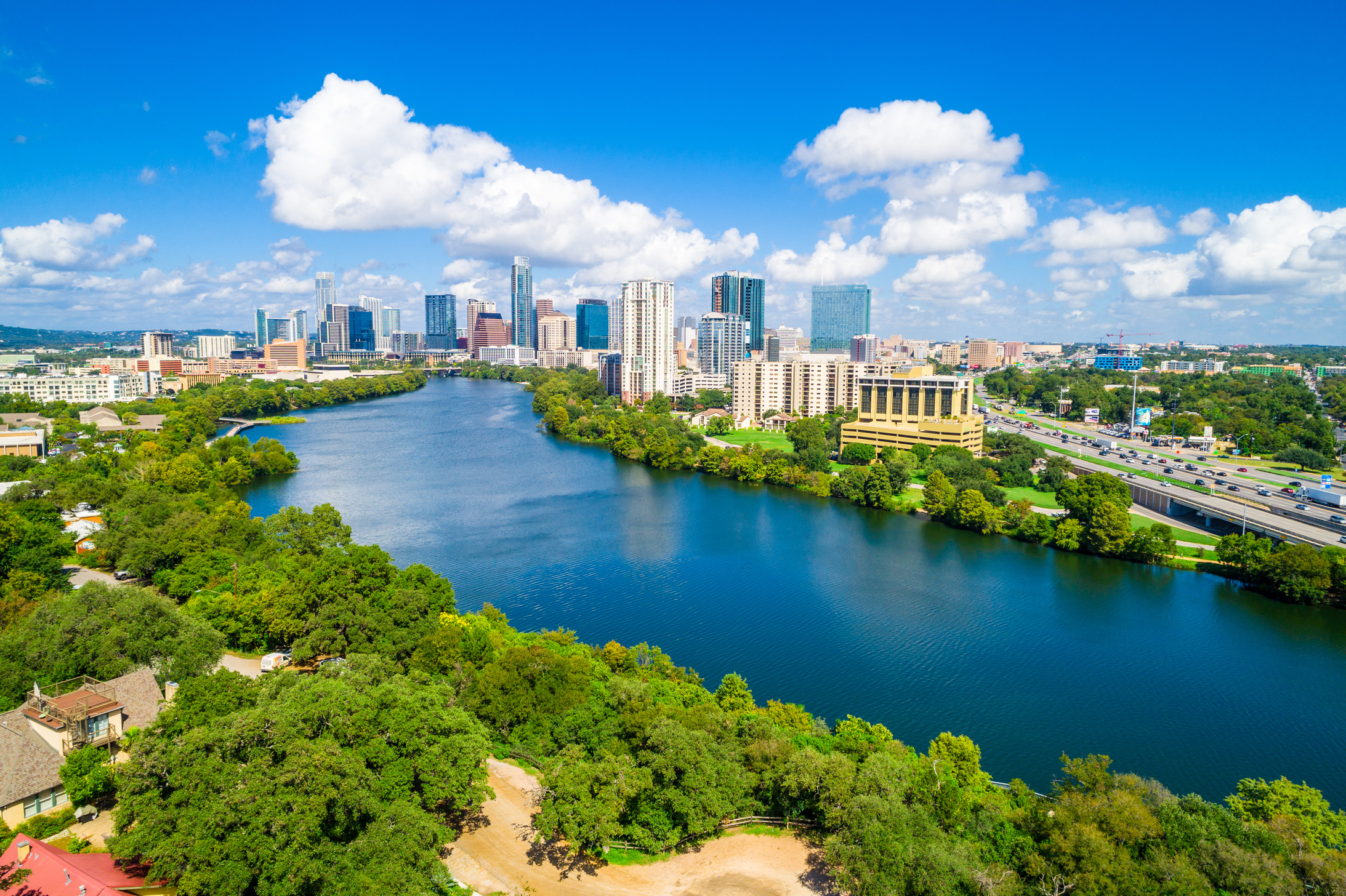 Austin Texas summer landscape